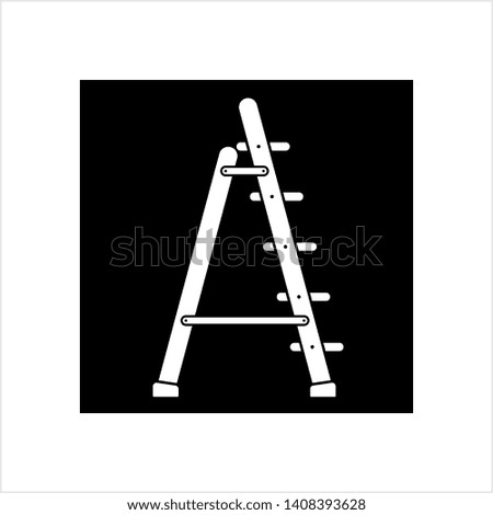 Ladder Icon, Ladder Equipment Vector Art Illustration