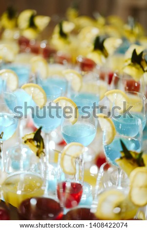 Colorful cocktails for special day