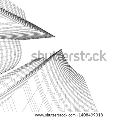Concept skyscraper buildings architecture vector illustration