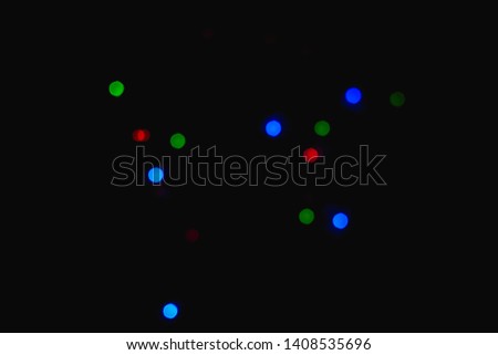 Colored bokeh lights for background.