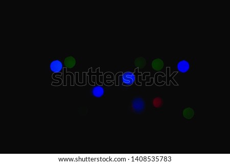 Colored bokeh lights for background.
