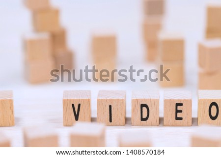 a video wooden cubes background