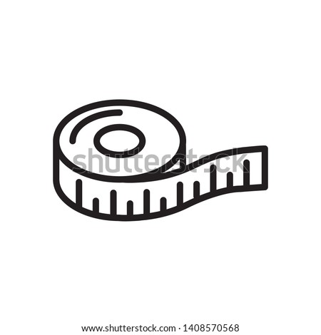 measurement tape icon vector template Royalty-Free Stock Photo #1408570568