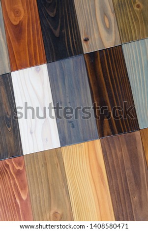 Samples of different kinds of wood