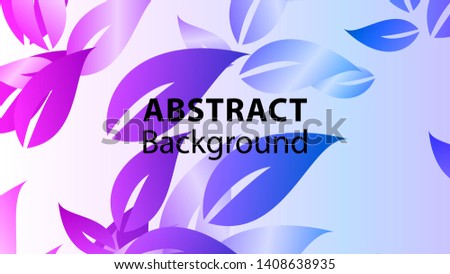leaf background colorful pattern - vector illustration