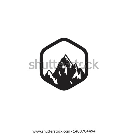 Mountain logo inspiration design vector template