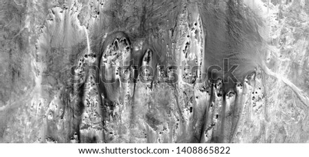 cliffs of the finisterre, allegory, abstract naturalism, Black and white photo, abstract photography of landscapes of the deserts of Africa from the air, aerial view, contemporary photographic art, 