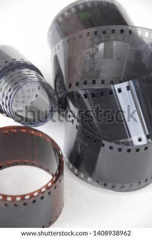 isolated image of photographic film closeup, 35 mm - Image 