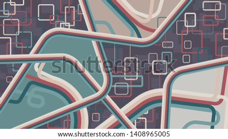 abstract vector pattern with geometry objects