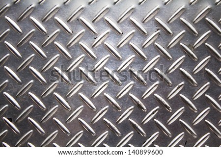 Photo of A background of metal diamond plate.