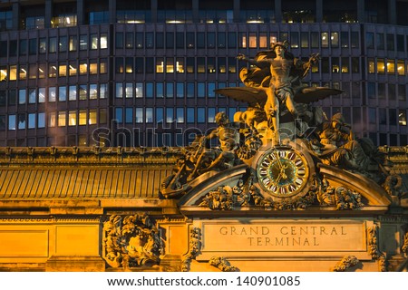 Grand Central Terminal in New York City Royalty-Free Stock Photo #140901085