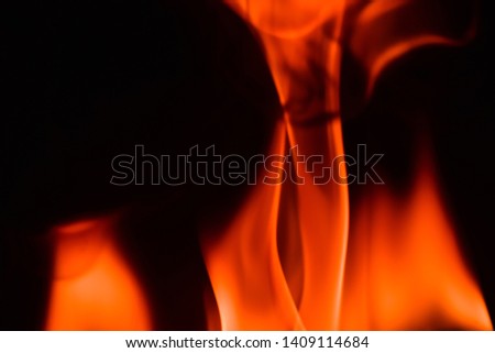 Fire flames background. Fire and Flames on Black Background,sparks Concept design.