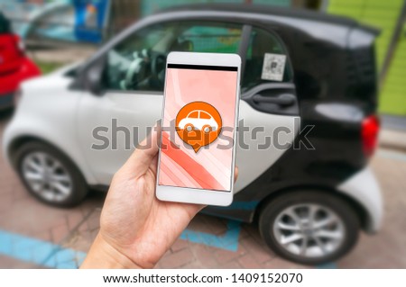Smart phone and sharing car