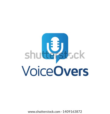 Voice in square Logo vector