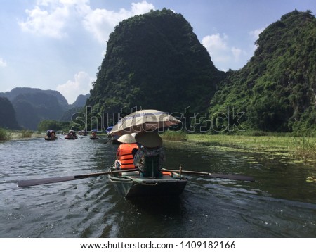  Serene and unspoilt  is this  lovely  rural area (100  km from Hanoi) called Tam Coc  in Ninh Binh - Vietnam