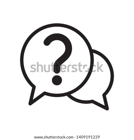 Question mark icon in trendy outline style design. Vector graphic illustration. Suitable for website design, logo, app, and ui. Editable vector stroke. EPS 10.
