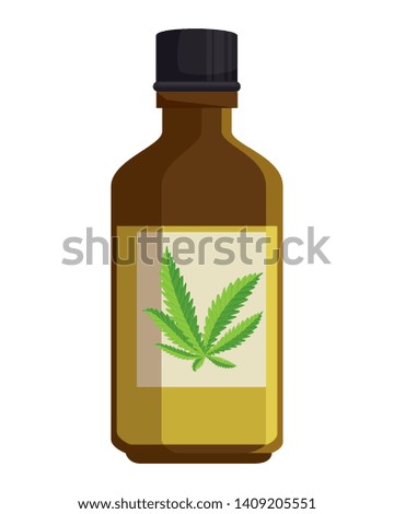 bottle with cannabis extract product