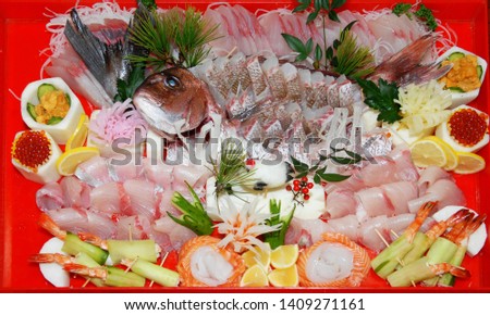 Japanese very artistic fish dishes