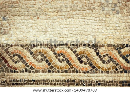 A beautiful mosaic pattern in the Roman style