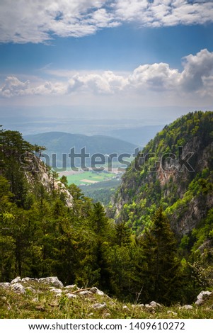 Region of mountain Hohe Wand, Austria, Lower Austria, Schneeberg Rax, mountain Hohe Wand