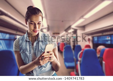 Young woman watching a live stream
    
    - Image