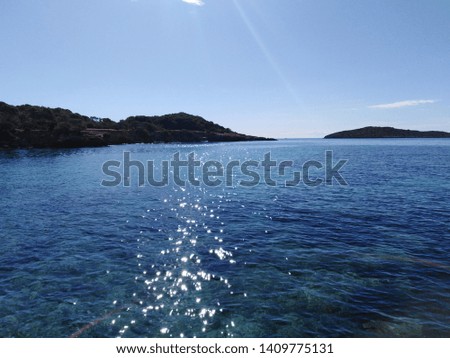 Beautiful summer natural seascape in Ibiza, Spain