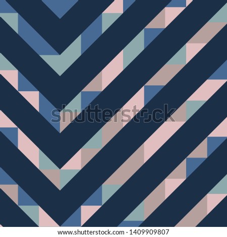 Abstract geometric background with lines of colored triangles. Can be used as poster, banner, border, background, Wallpaper, card, print and etc. Eps10 vector.