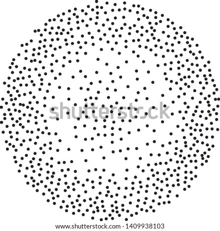 Elegant pattern with black polka dots of same scale. Splatter background. Black glitter blow explosion and splats on white. Grunge texture. Vector illustration