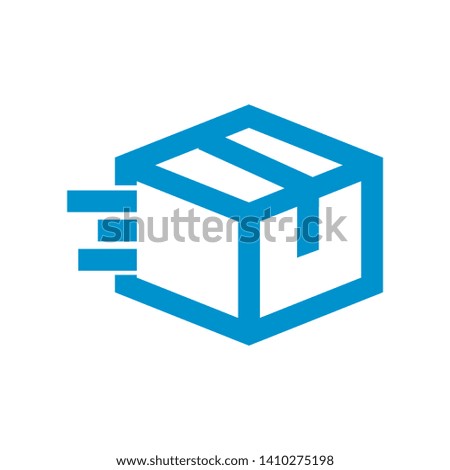 Box icon or logo in modern style. High quality for web site design and mobile apps. Vector illustration on a white background. - Vector
