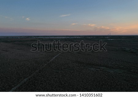 Romania stork silhouette sunset drone