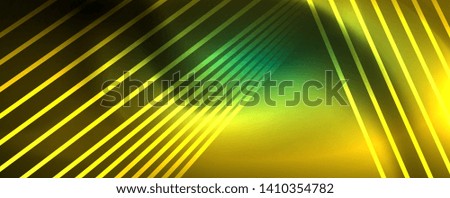 Vector neon light lines concept, abstract background, future techno hi tech template