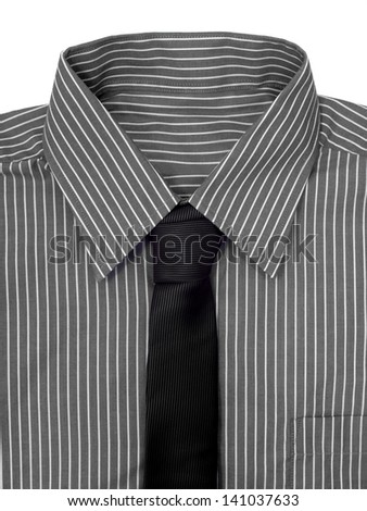 Business attire isolated against a whiute background