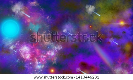 Wonderful sky and space image 