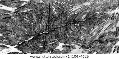 cross and line, allegory, abstract naturalism, Black and white photo, abstract photography of landscapes of the deserts of Africa from the air, aerial view, contemporary photographic art, 