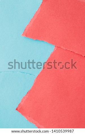 Brand identity, graphic design and back to school concept - Torn paper textured background, stationery mockup