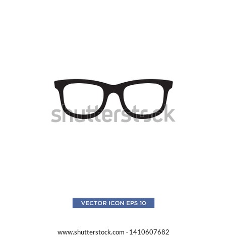 glasses icon vector illustration template