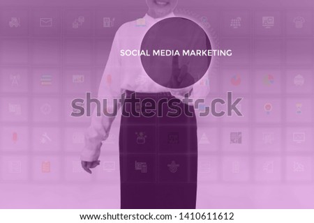 Social Media Marketing (SMM) concept