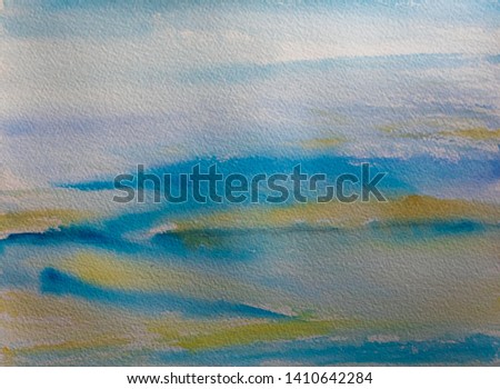 The colorful abstract landscape background.