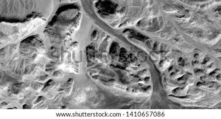 marine manga, allegory, abstract naturalism, Black and white photo, abstract photography of landscapes of the deserts of Africa from the air, aerial view, contemporary photographic art, 