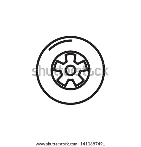 car wheels icon design template Royalty-Free Stock Photo #1410687491