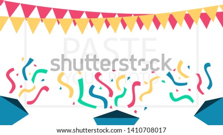 Vector mockup for images from parties.