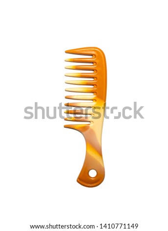 Comb isolated on white background with clipping path.