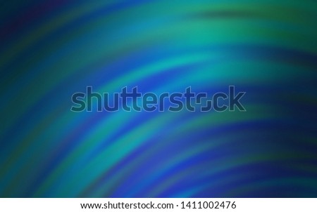Light Blue, Green vector pattern with curved lines. A sample with colorful lines, shapes. Template for cell phone screens.