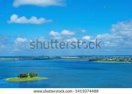 Beautiful view of Upper lake, (bada talab), Bhopal, Madhya Pradesh, India Royalty-Free Stock Photo #1411074488