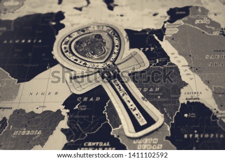 Egypt map background travel background