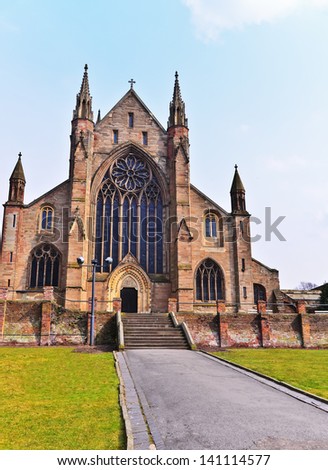 A view of the exterior of Worcester Cathedral