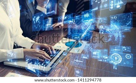 GUI (Graphical User Interface) concept. Royalty-Free Stock Photo #1411294778