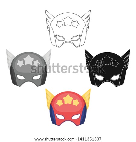 Helmet, single icon in cartoon,black style.Helmet, vector symbol stock illustration web.