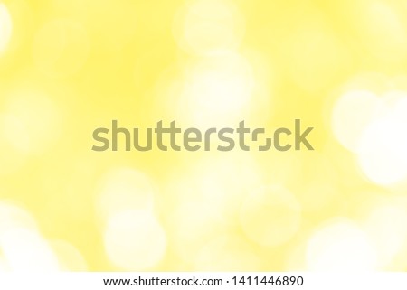 Light blured yellow bokeh texture from nature