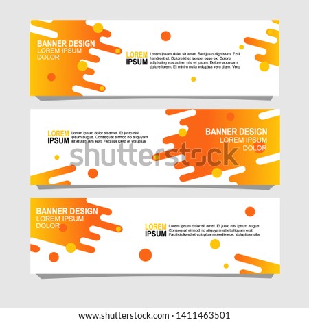 abstract banner design with three variations,can be use for, landing page, website, mobile app, poster, flyer, coupon, gift card, smartphone template, web design